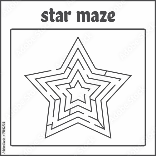 Star Maze/Labyrinth For Kids