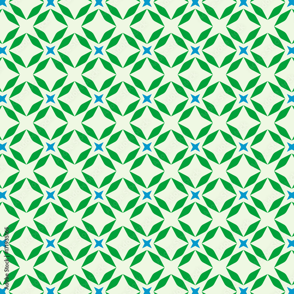 Abstract seamless pattern in blue and green Abstract seamless pattern in blue and green