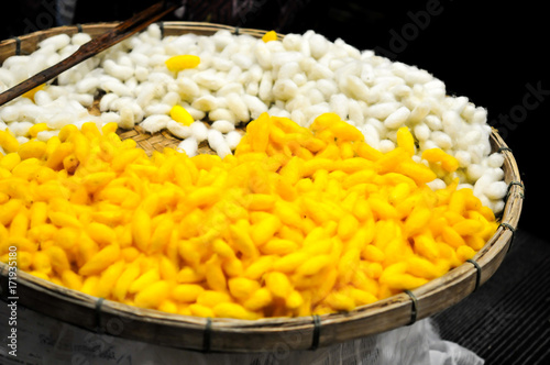 The Complex Thai Silk Making Process The silkworms, This process is called “sericulture.” The most valuable silk yarn is obtained from a silkworm, Household handicrafts of Thai silk