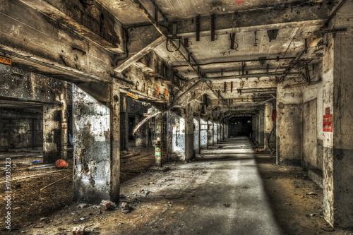 Abandoned factory tunnel