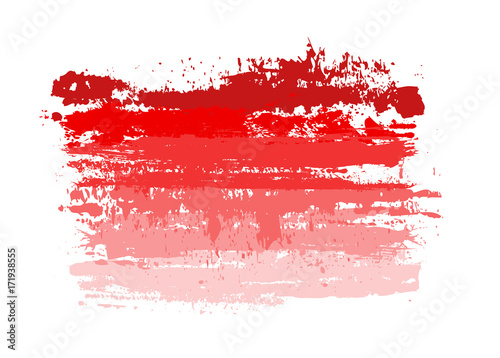 Grunge red Texture Paint Strokes Banner