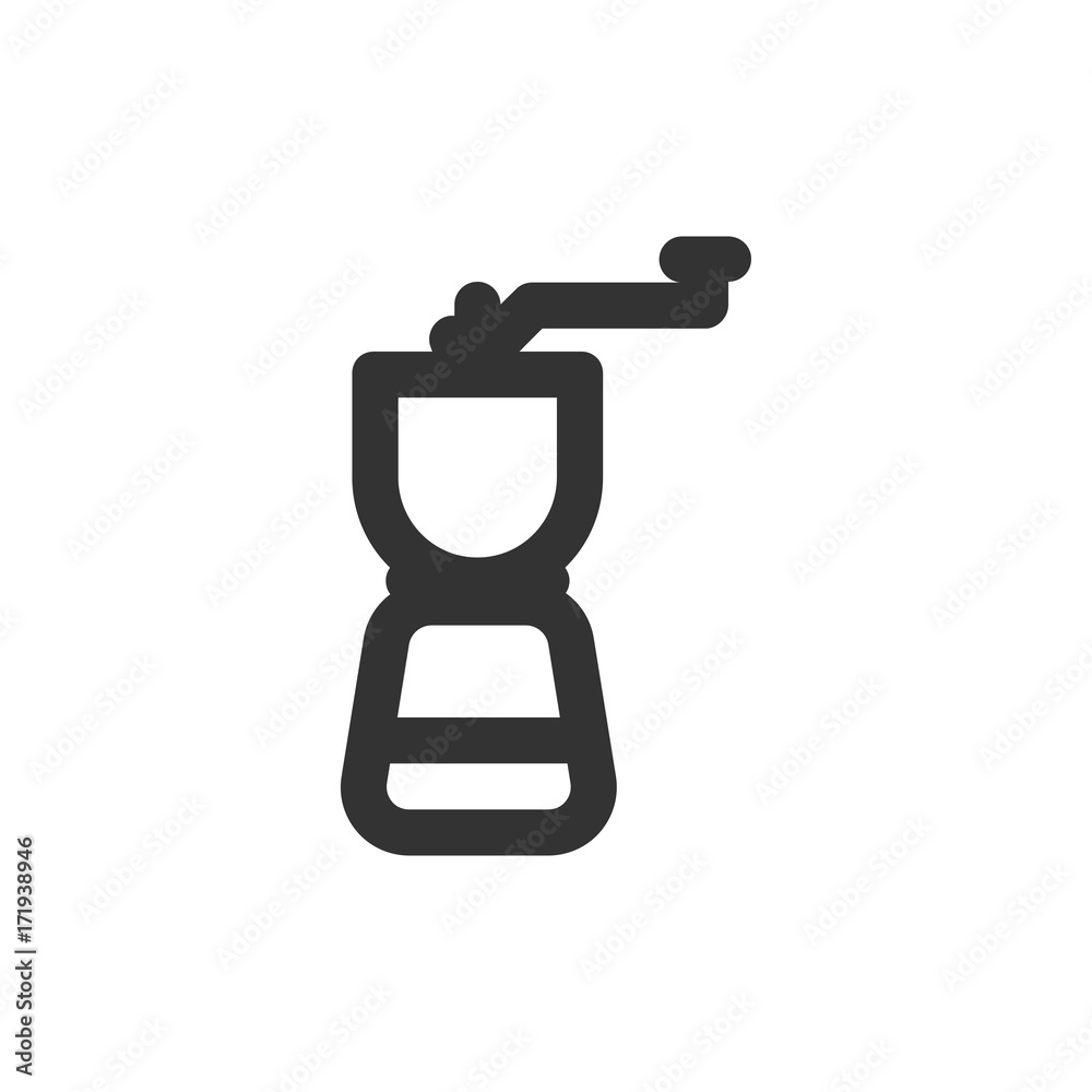 Coffee Line - Manual Coffee Grinder Icon Coffee Line - Manual Coffee Grinder Icon