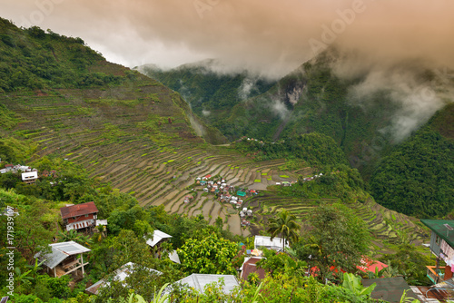 Reis Terassen Felder, Dorf Batad, Philippinen photo