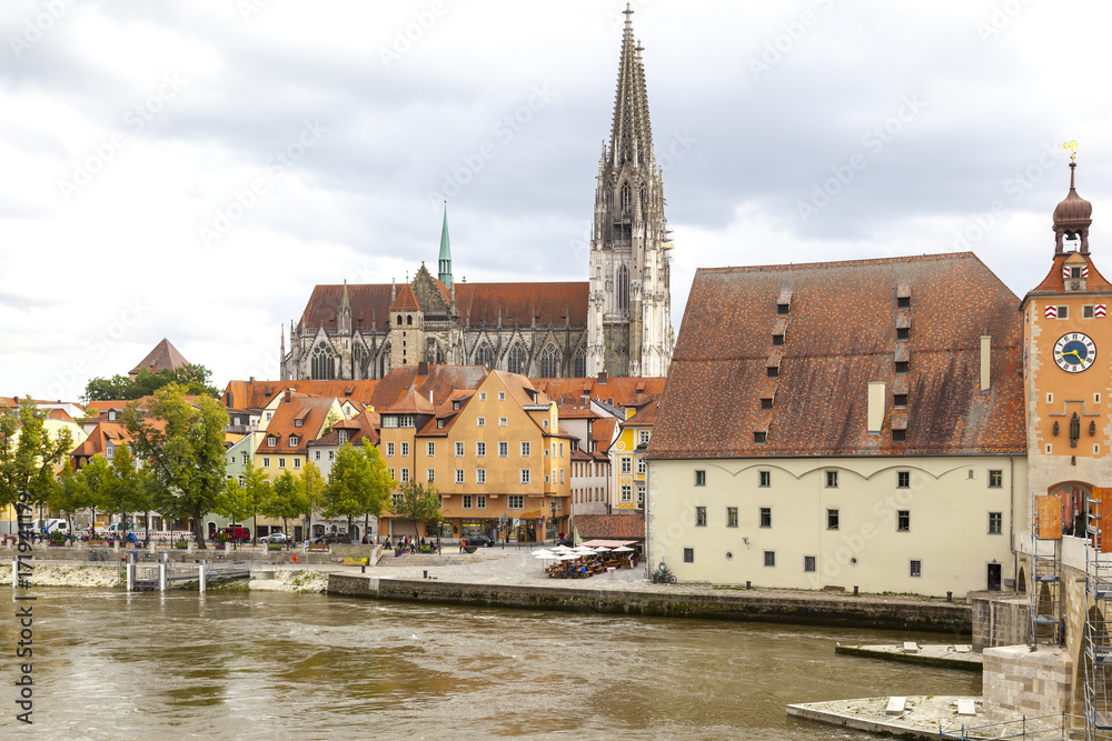 Regensburg an der Donau, Bayern, Deutschland