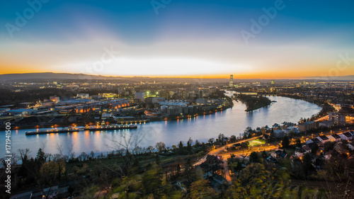 Basel switzerland cityscape