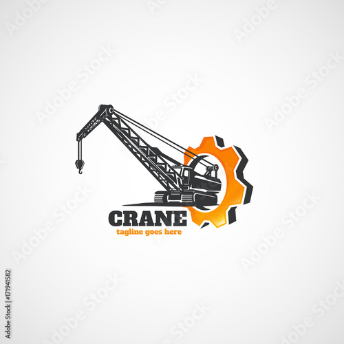 Construction Crawler Crane and gear.