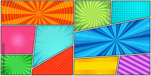 Comic book page background