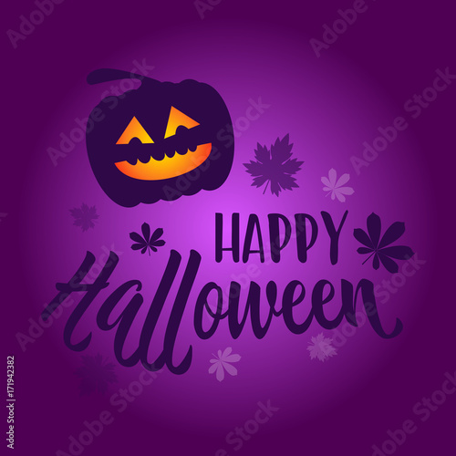 happy halloween greeting card