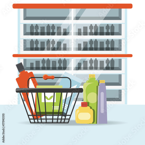 supermarket shelves design