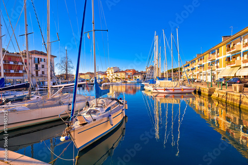 Town of Grado colorful waterfront and harbor view