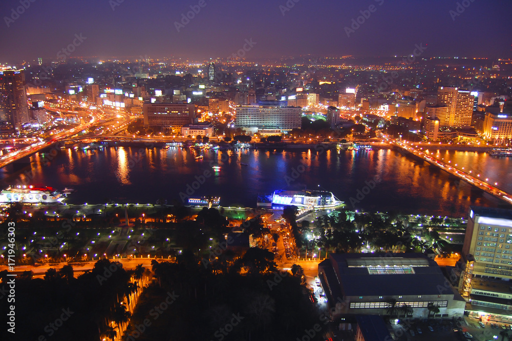 Obraz premium Cairo at Night - Egypt