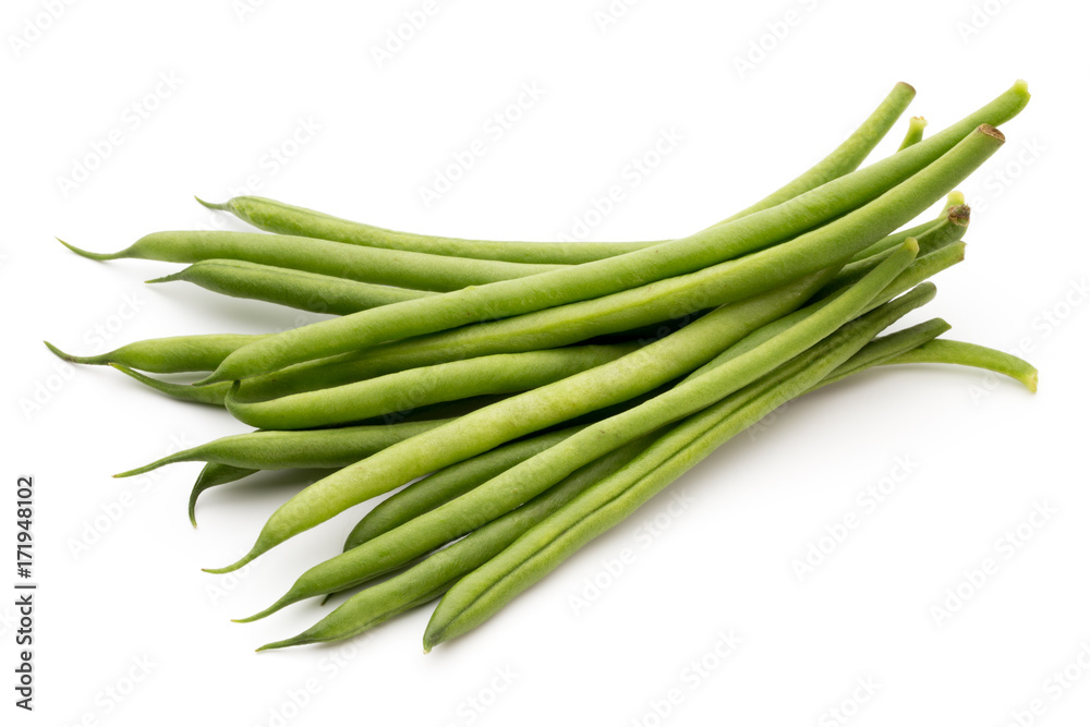 Green beans isolated on a white background. Green beans isolated on a white background.