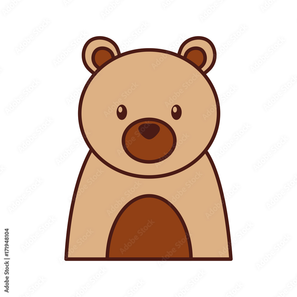 forest bear animal predator wild mammal vector illustration forest bear animal predator wild mammal vector illustration
