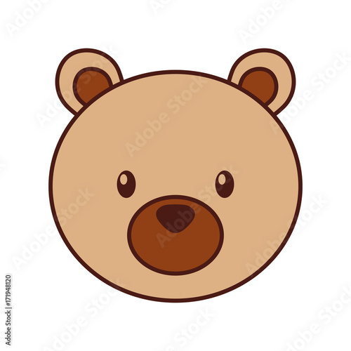 forest bear animal predator wild mammal vector illustration