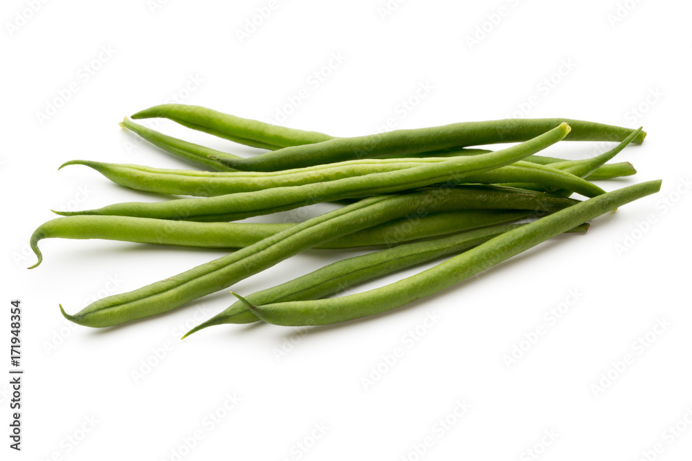 Green beans isolated on a white background. Green beans isolated on a white background.