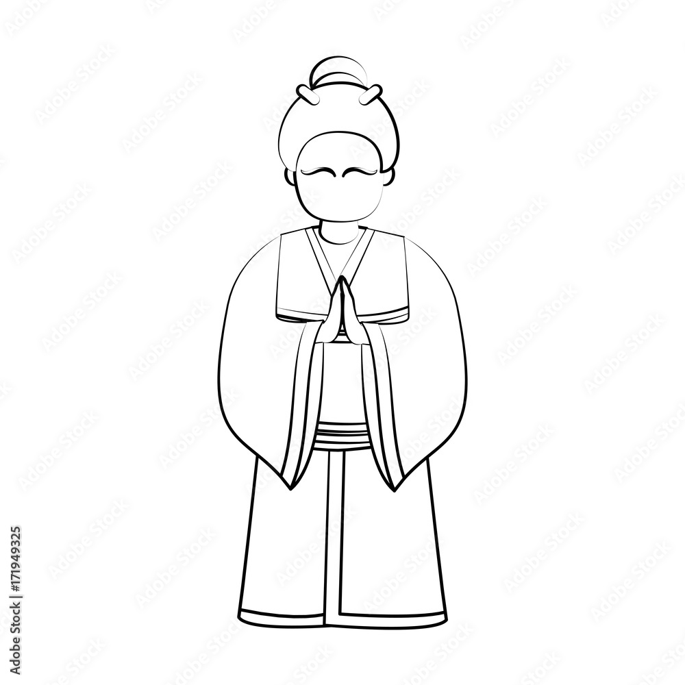 geisha japan related icon image vector illustration design geisha japan related icon image vector illustration design