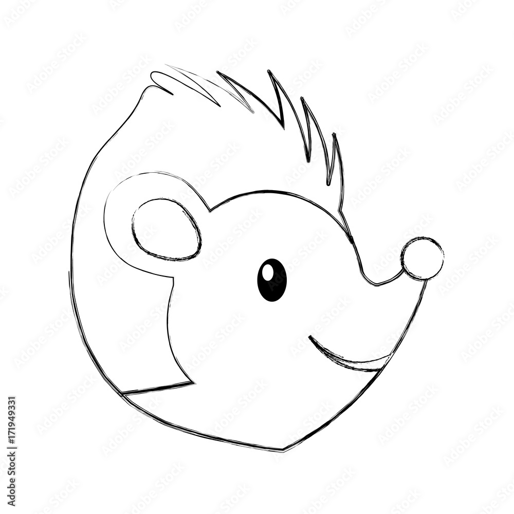 forest hedgehog animal wild fauna nature vector illustration forest hedgehog animal wild fauna nature vector illustration