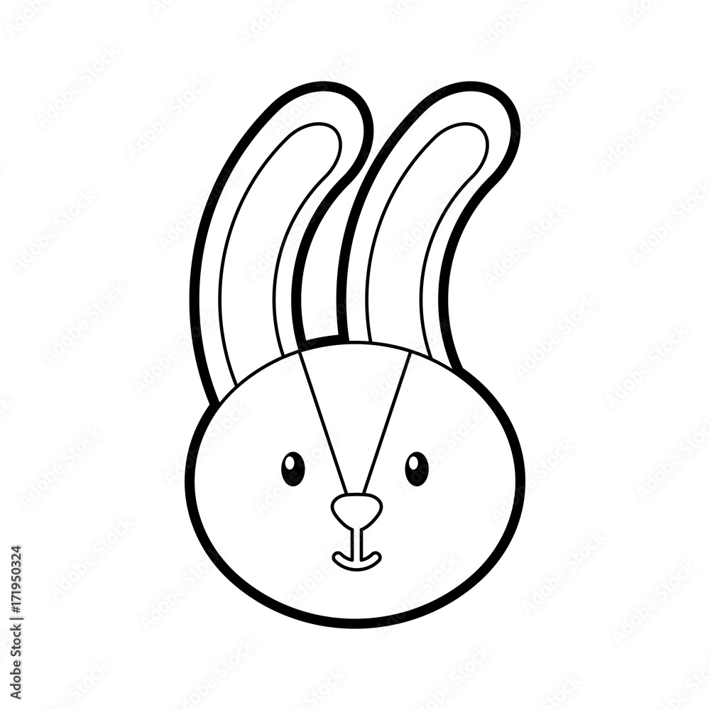 forest rabbit animal wild fauna natural vector illustration forest rabbit animal wild fauna natural vector illustration