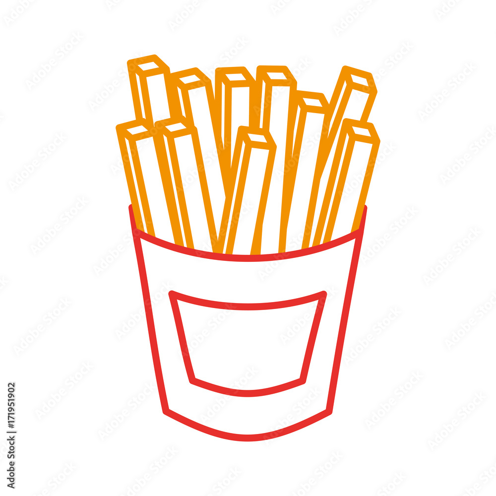 french fries fast food potato fresh vector illustration french fries fast food potato fresh vector illustration