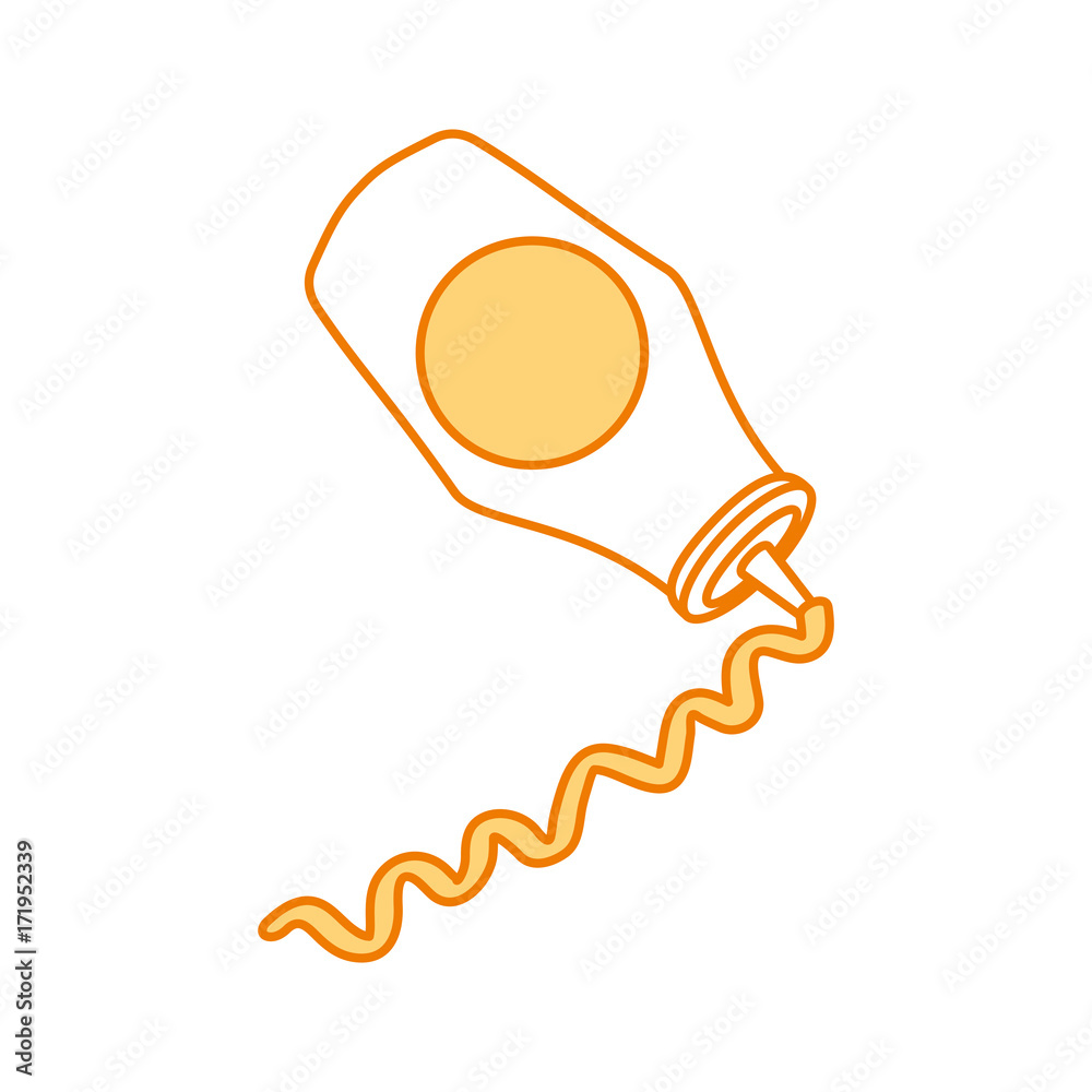 bottle of ketchup sauce ingredient fast food vector illustration bottle of ketchup sauce ingredient fast food vector illustration