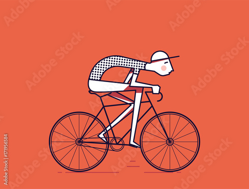 Man riding a bike