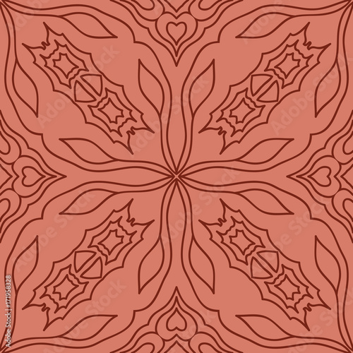 seamless pattern with floral design. decorative lace texture. vector illustration. for wallpaper, fabric print, background