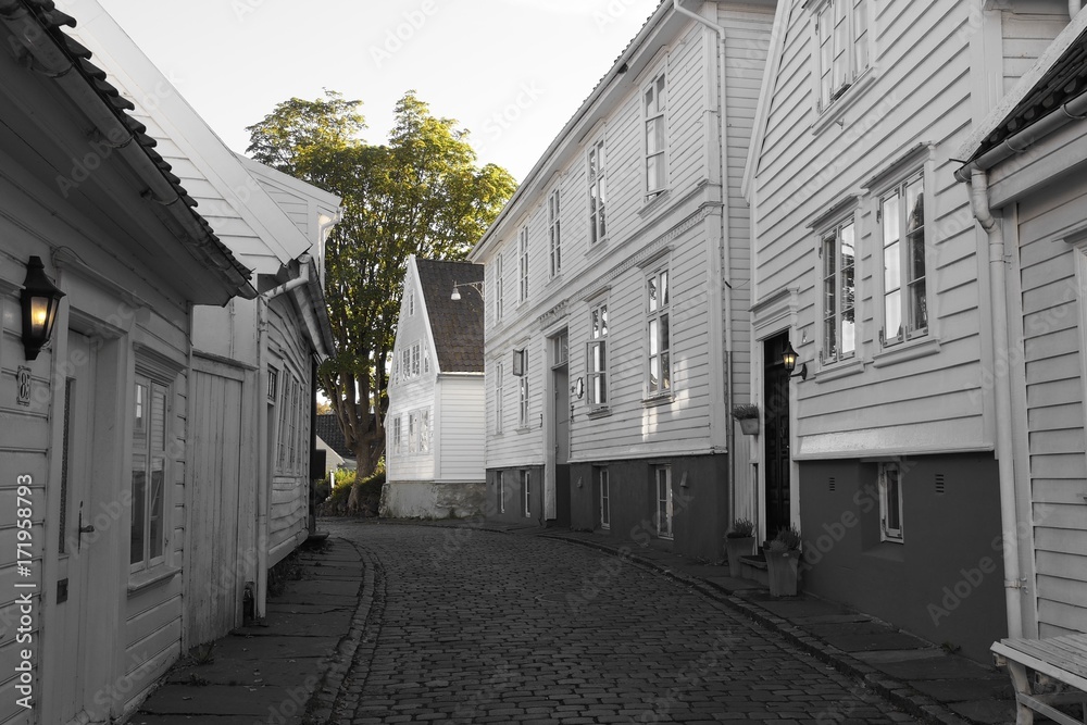 Gamle Stavanger - Altstadt in zwei Farben
