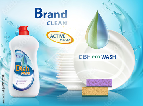 Plastic container with label design