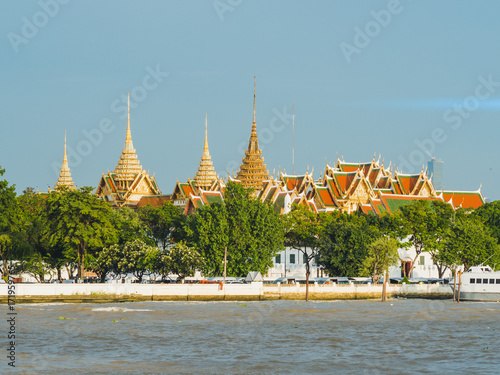 Grand Palace Chao Phraya River in Bangkok, Thailand