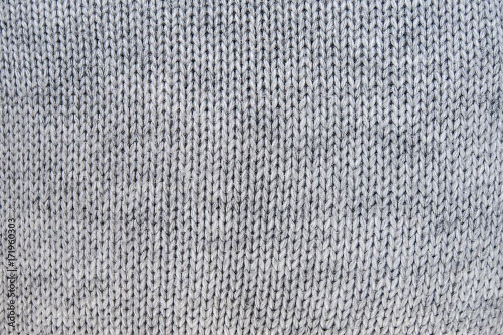 texture of gray knitted woolen fabric texture of gray knitted woolen fabric