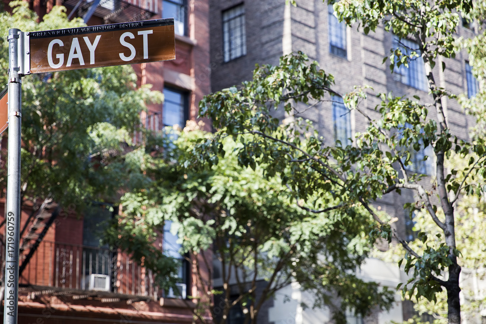 Gay street sign in New York, United States Gay street sign in New York, United States