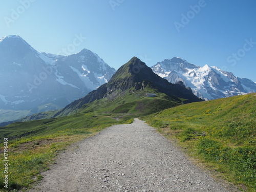 mountain landscape at Jungfraujoch, Switzerland