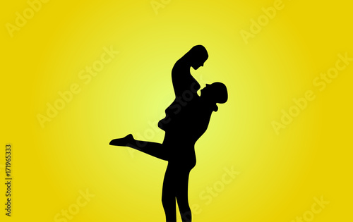 Silhouette of a couple