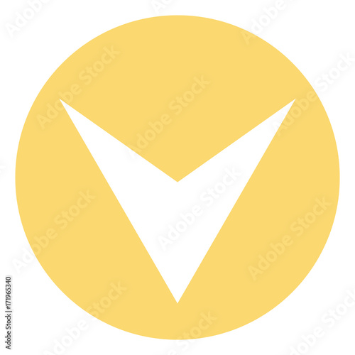 Free Download Pointer, arrow in modern flat style. Arrow button isolated on white background. Symbol for web design, site, app, UI. - GFXLoad