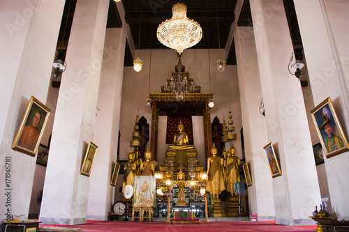Golden buddha statue in Wat Prot Ket Chettha Ram temple
