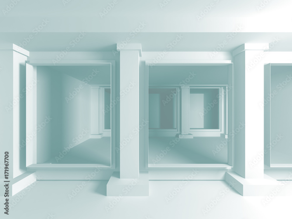 Fototapeta premium Abstract Modern White Architecture Background