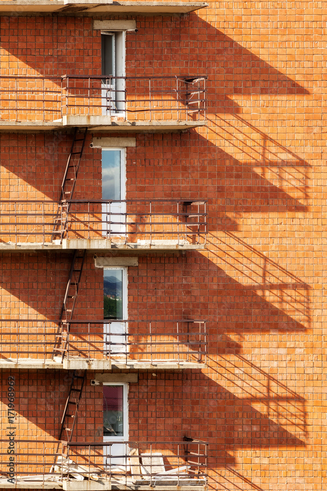 Fototapeta premium a number of balconies