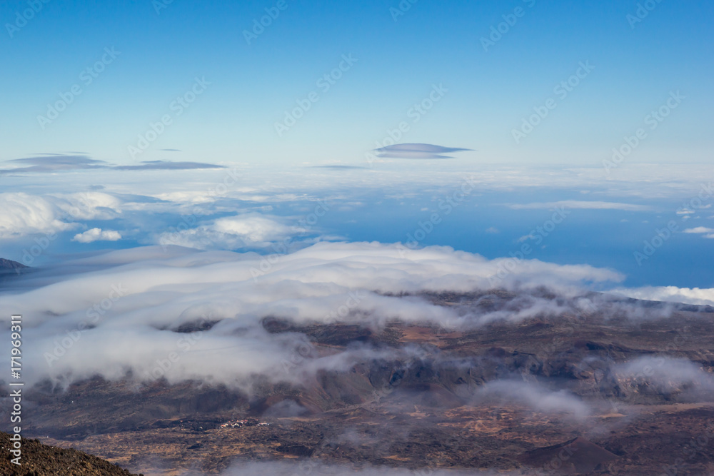 Clouds of Tenerife Canary Islands Spain Sea and Sky Winter Landscape Decor