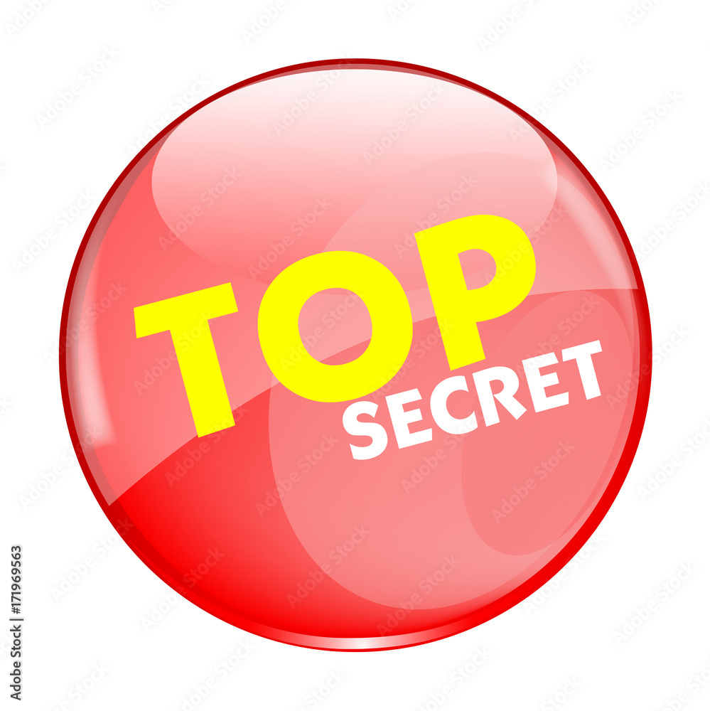 Top Secret Button - clip-art vector illustration Top Secret Button - clip-art vector illustration