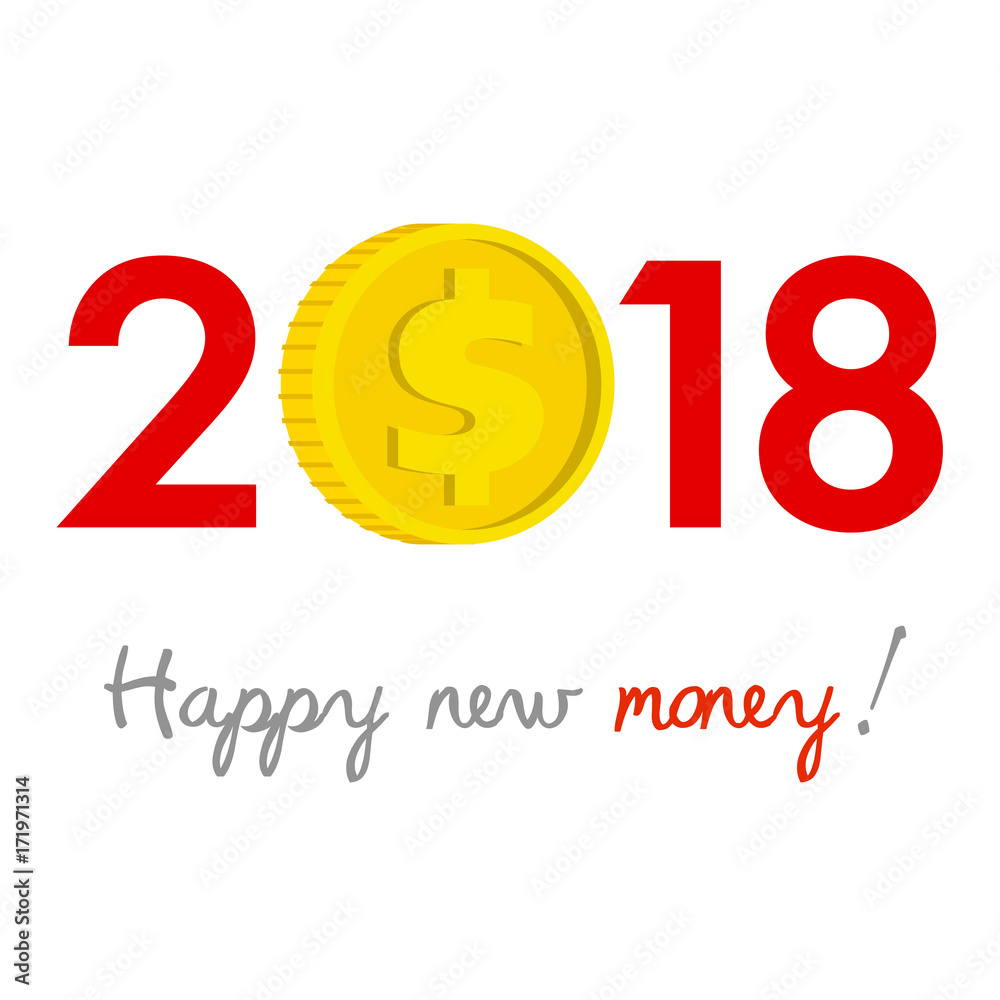 New Year 2018 business concept. New Year 2018 business concept.