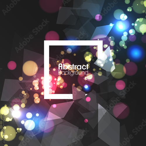 Wallpaper Mural Abstract Background Template Design over Rectangular Frame  - Vector Illustration. Torontodigital.ca