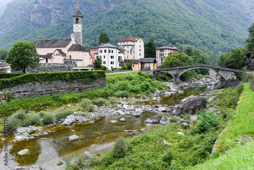 The village of Bignasco on Magga valley photo