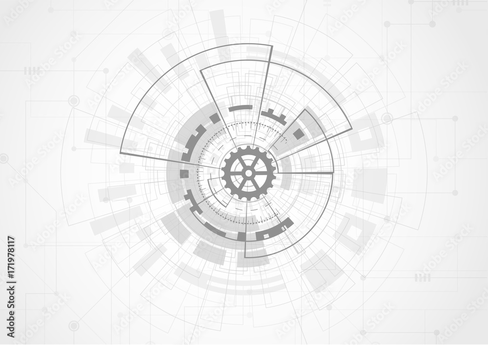 Abstract futuristic digital technology concept, High computer, Vector background Abstract futuristic digital technology concept, High computer, Vector background