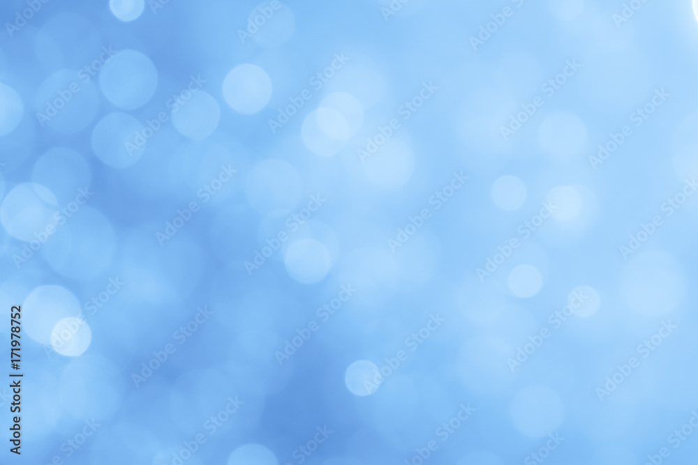 Abstract Blue color bokeh background