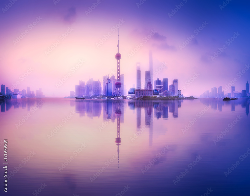 Shanghai skyline cityscape