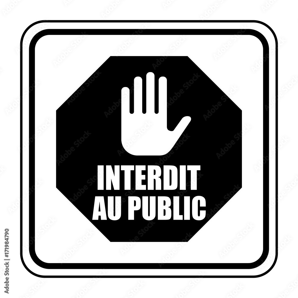 Obraz premium Logo interdit aux mineurs.