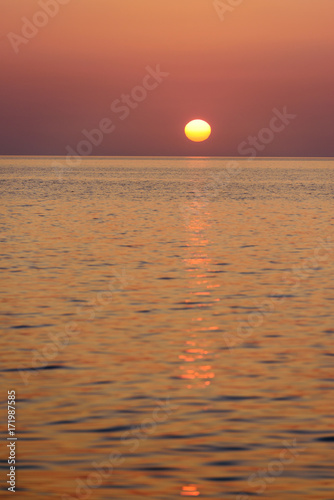 Fototapeta Naklejka Na Ścianę i Meble -  Dramatic sunset over the Black Sea