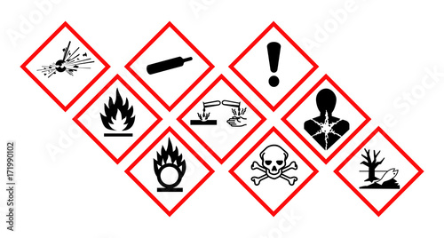 Pictogrammes danger GHS.