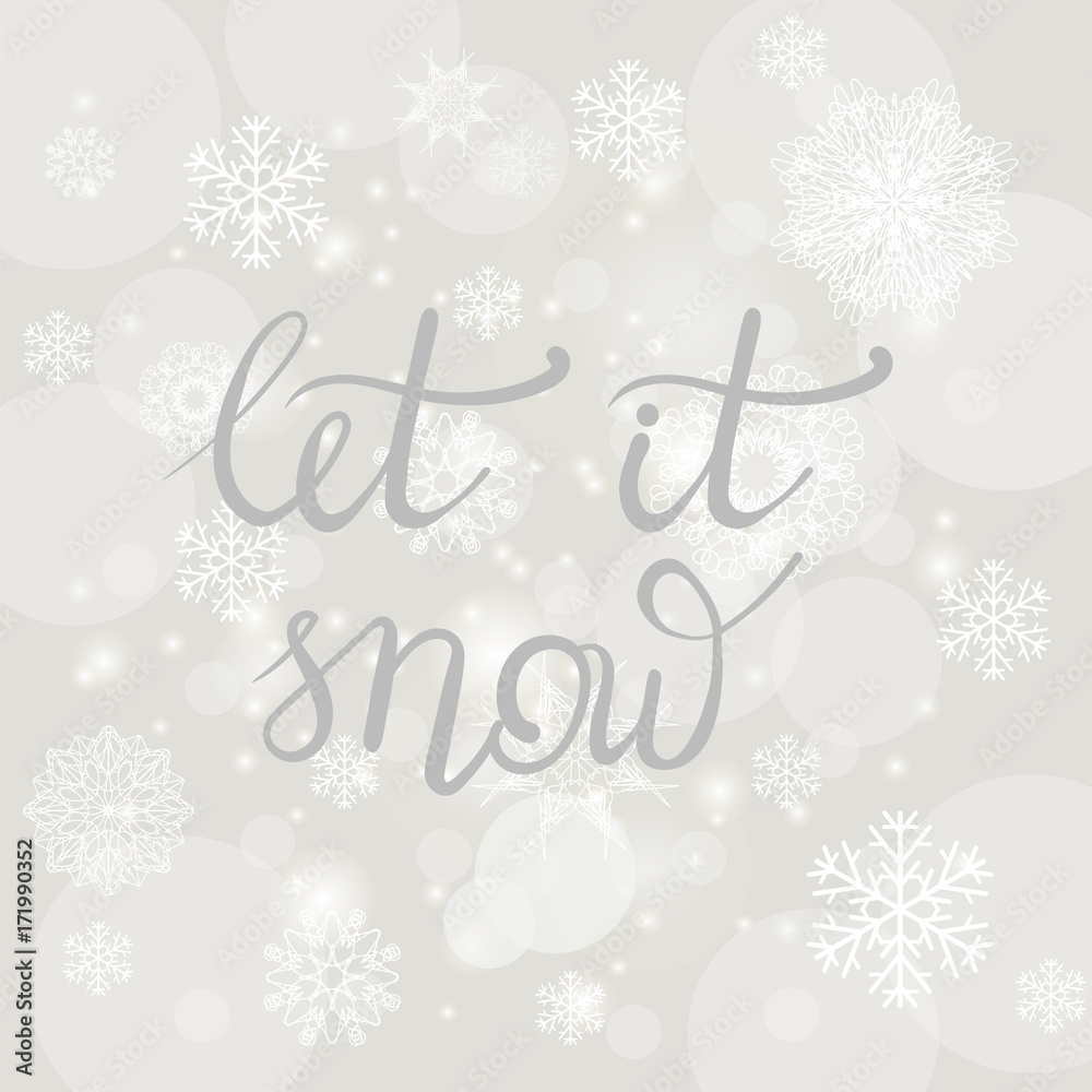 Winter Typographic Lettering