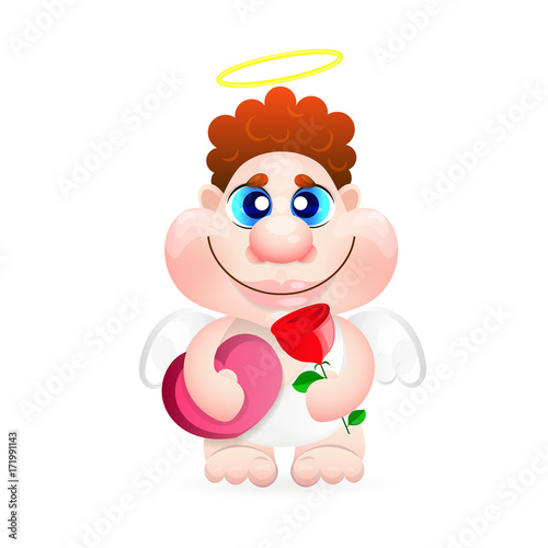 Angel. Greeting card